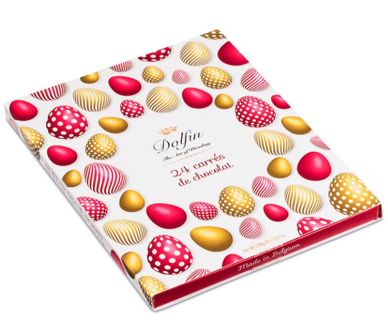 Dolfin - Wholesale Chocolate Box - Easter - 24 Neapolitans “Eggs”1