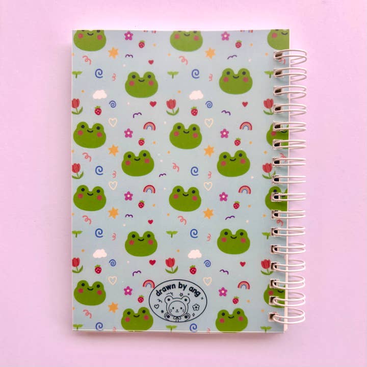 Drawn by Ang - Wholesale Sticker - Cute Frog Pattern Reusable Sticker Book1