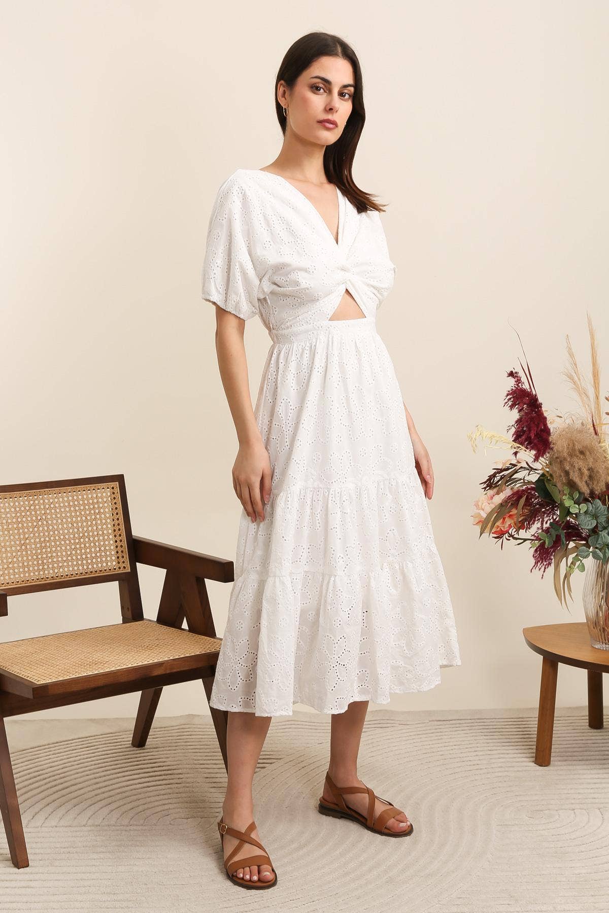 White 31975 SUMMER SHINE DRESS for wholesale on Faire3