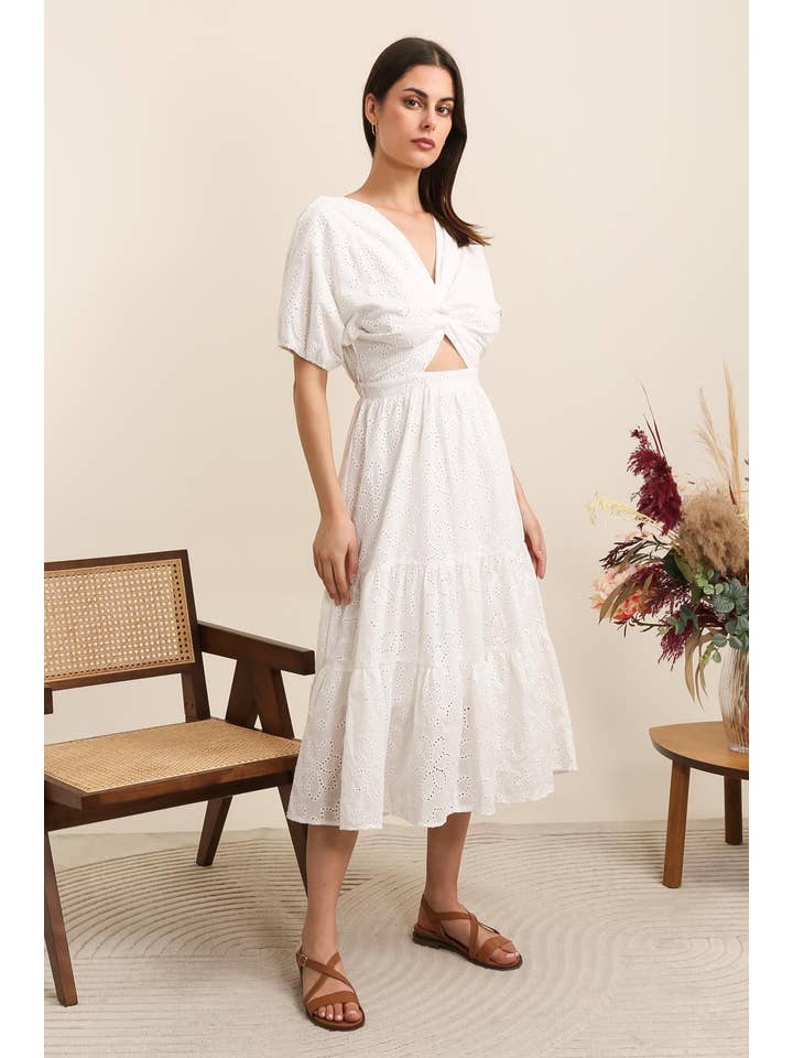 Blanc 31975 ROBE ÉCLAT D'ÉTÉ en vente sur Faire3