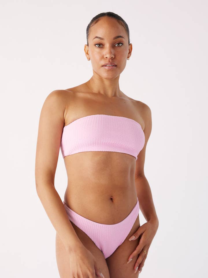 The Bandeau - Peony Pink Ripple for wholesale by Londre Bodywear