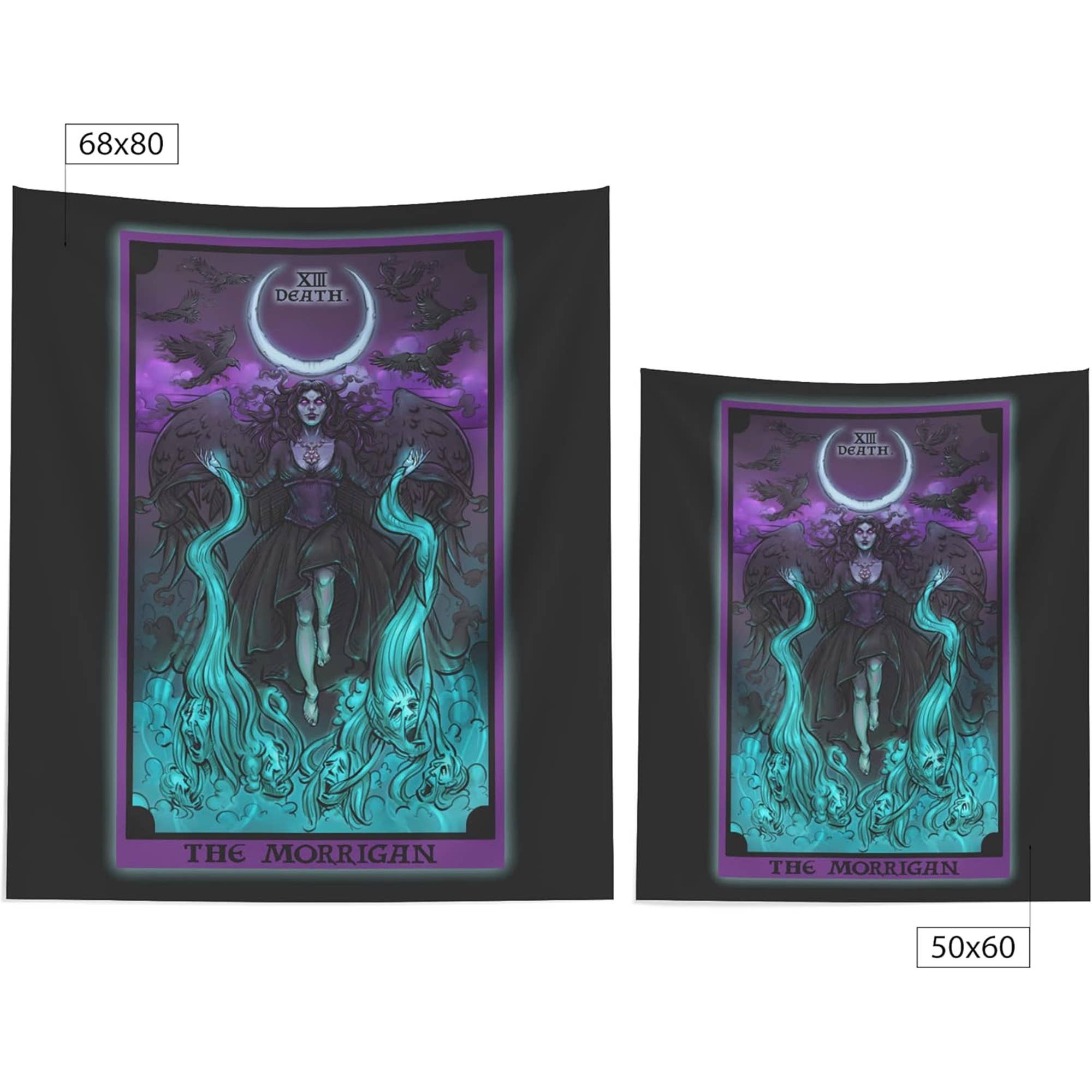 The Ghoulish Garb – Engroshandel Gobelin/tekstil – Død Tarotkort Tapisseri - Keltisk Gudinde The Morrigan10