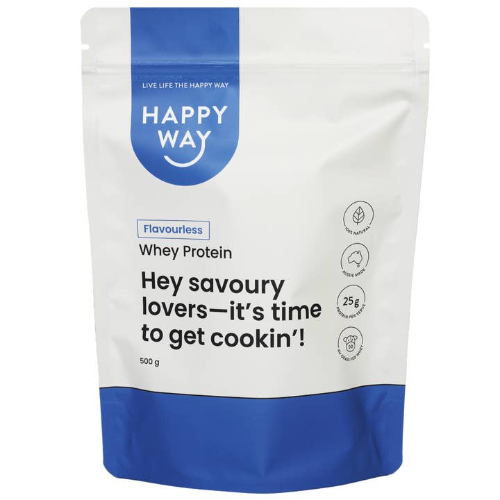 Flavourless Whey Protein Powder 500g for wholesale by Happy Way