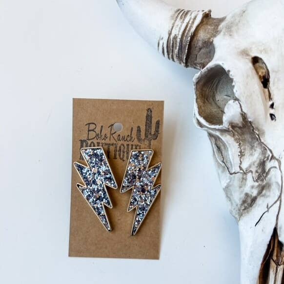 Boho Ranch Shop - Wholesale Stud/Post Earrings - Western Thunderbolt Lighting Bolt Earring Earrings2