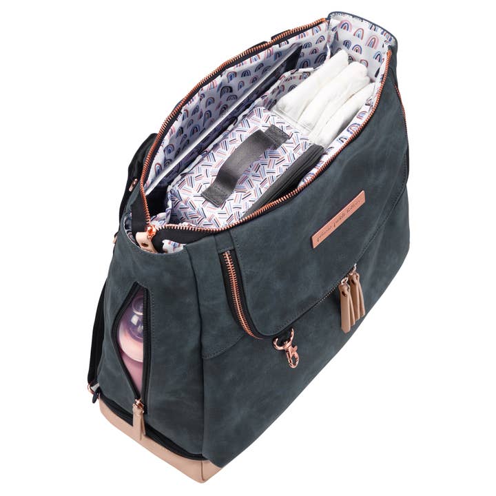 Petunia - Wholesale Diaper Bag - Baby - Petunia Pickle Bottom Pivot Backpack Diaper Bag in Indigo4