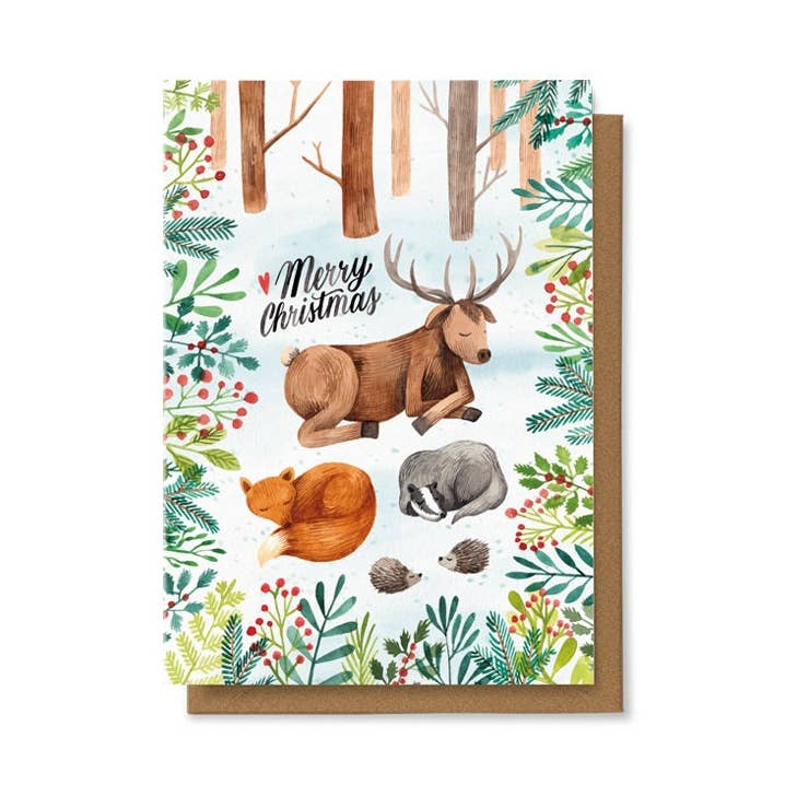 Carte de joyeux Noël 4X6 pour la vente par Chaukiss