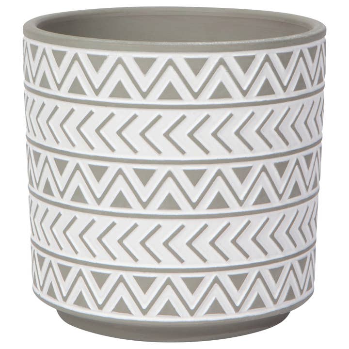 Heirloom Gray Spark Plant Pot Large 5.65 inch for wholesale by Danica Outlet Store