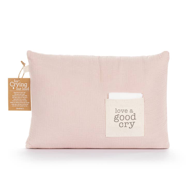 DEMDACO - Wholesale Throw/Decorative Pillow - Love A Good Cry Pillow - 8x15in