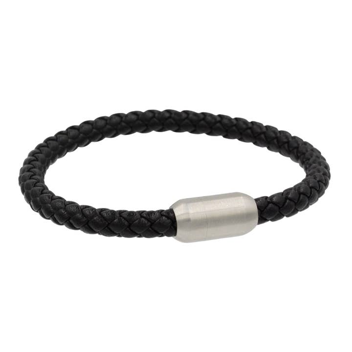 Men's Leather Braided Bracelet for wholesale by Kamaria Jewelry