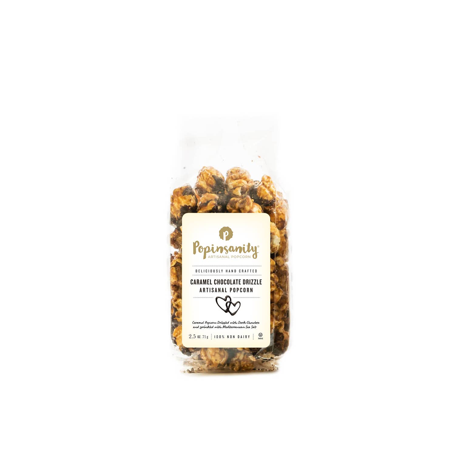 Popinsanity Popcorn & Confections - Wholesale Popcorn - Gourmet Popcorn Snack met karamel en chocolade - klein zakje