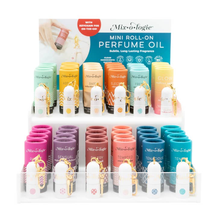 Mixologie - Vente Présentoirs de commerçant - Beauté et bien-être - Porte-clés Mini Rollerball Parfum pré-emballé1