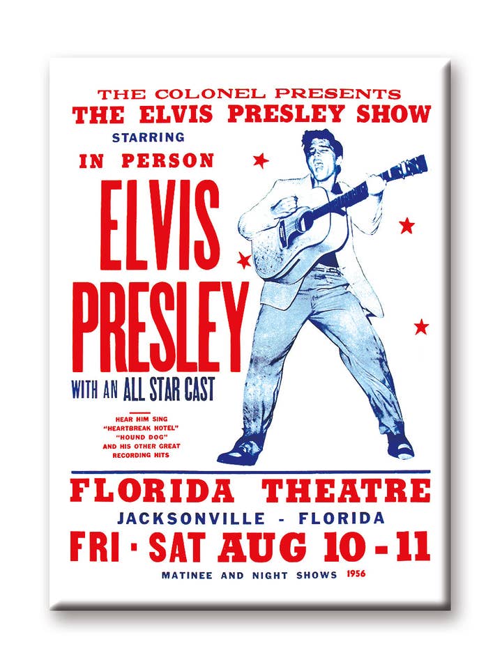 Elvis Presley - Live Show Flat Magnet (2.5" x 3.5") for wholesale by Great Stuff Novelties (GSN) by NMR Brands