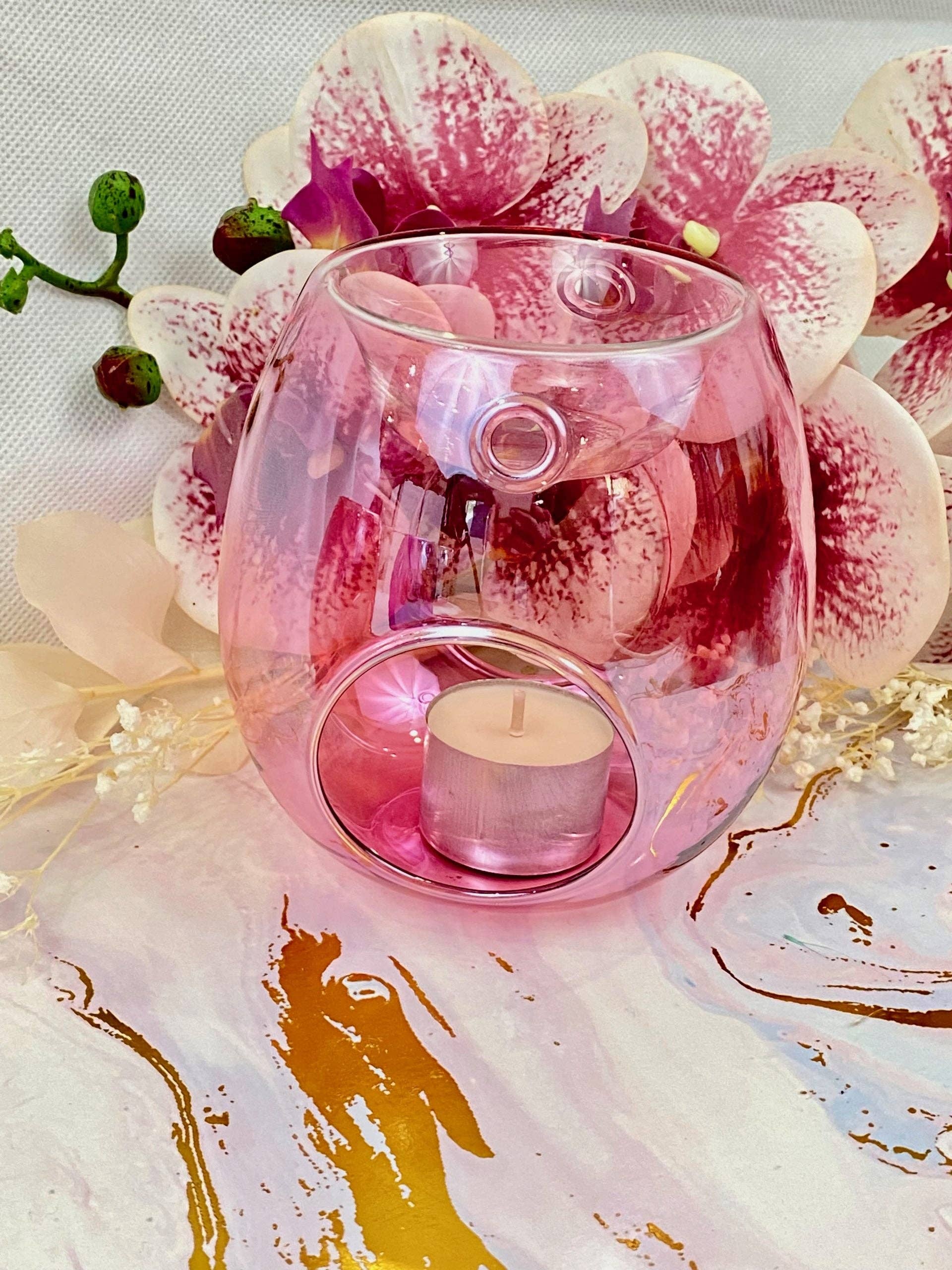Sol Candles & Scents – wholesale Wax warmer – Pink Wax Melt Burner - Glass - Home Fragrance - Unique 2