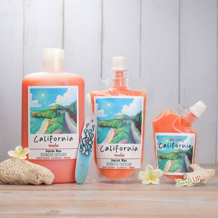 CALIFORNIA – Squeezable Squish Wax Melt | The Scenic Route Collection for wholesale by Tourist Products