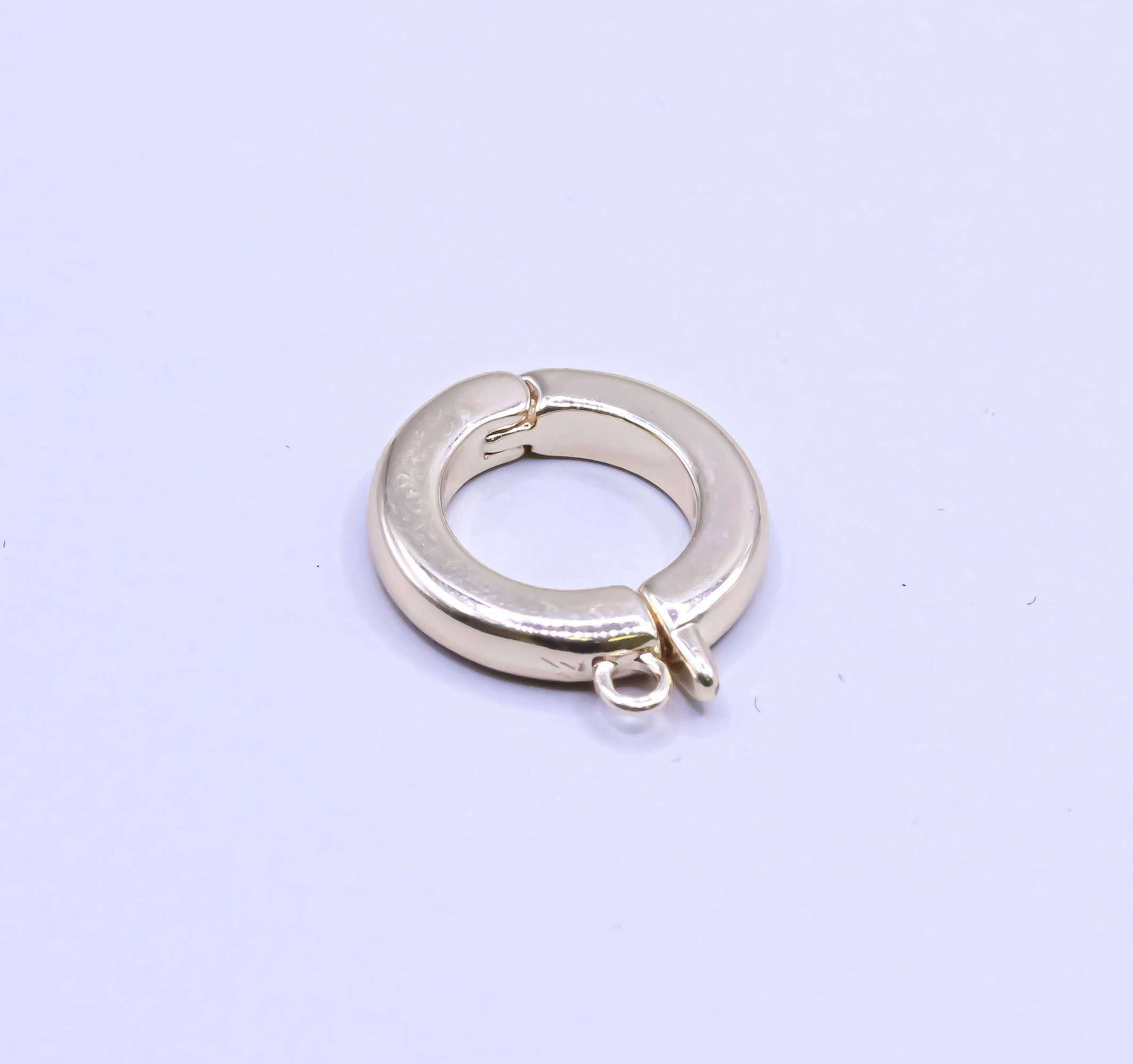 Jewel Pledge – wholesale Clasp – Gold Snap Jewelry Clasp and Clicker Ring Hoop Connector1