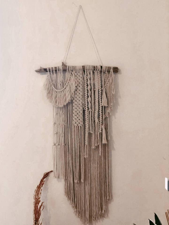 Macrame Wall Hanging, Macrame Home Decor, Bohemian Style for wholesale by Gypsy Moon Arts