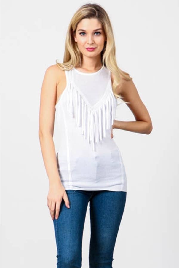 Hesperus - Wholesale Knit Top - Women's - TEXTURED TOP WITH FRINGE10