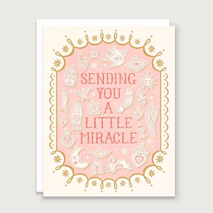 Pequeno Milagre - Cartão Milagro por atacado de Monkey Mind Design