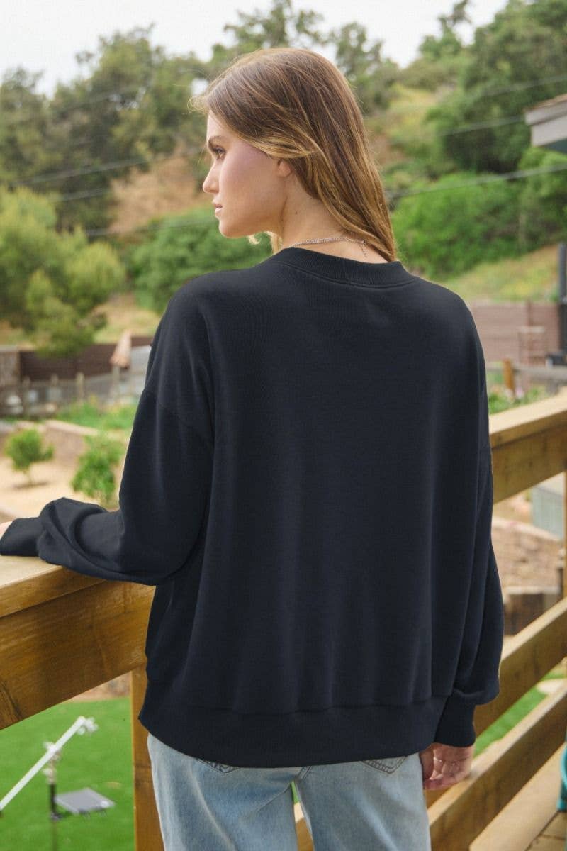 Oddi - Wholesale Sweatshirt - Women's - Acid Washed Flag Patch Sweatshirt3