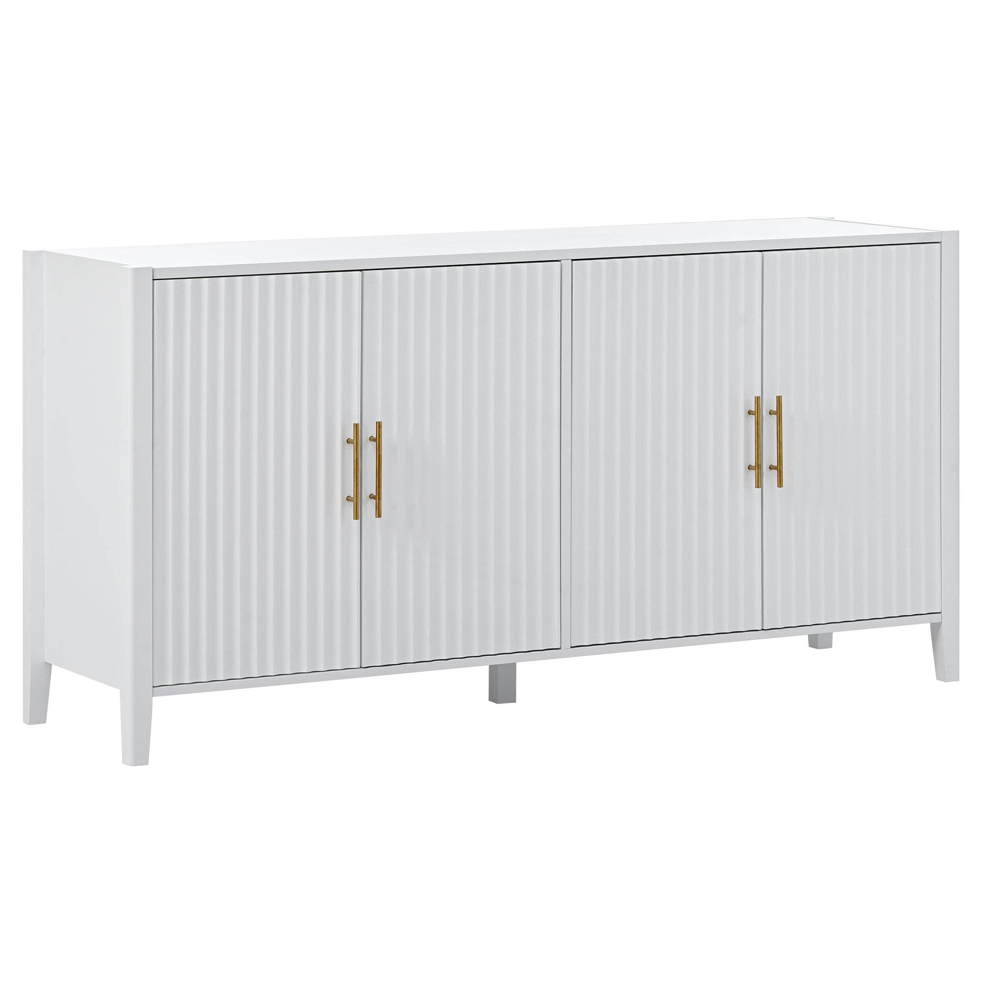 HOMYCASA DESIGN INC - Wholesale Sideboard - White Modern Buffet Cabinet Fluted Sideboard Large Storage4