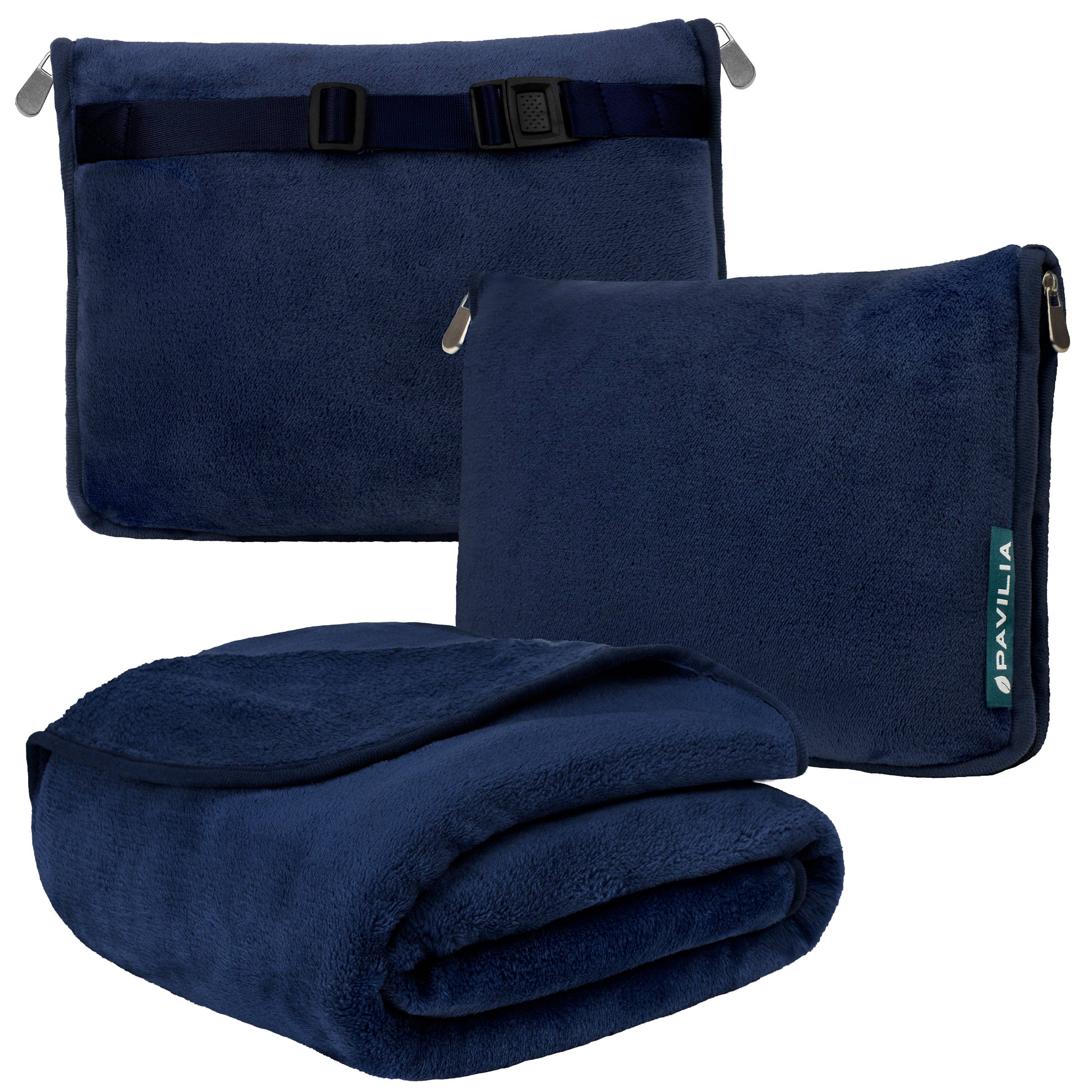 Pavilia - Venta al por mayor Mantas de viaje - Manta de viaje de felpa premium con almohada59