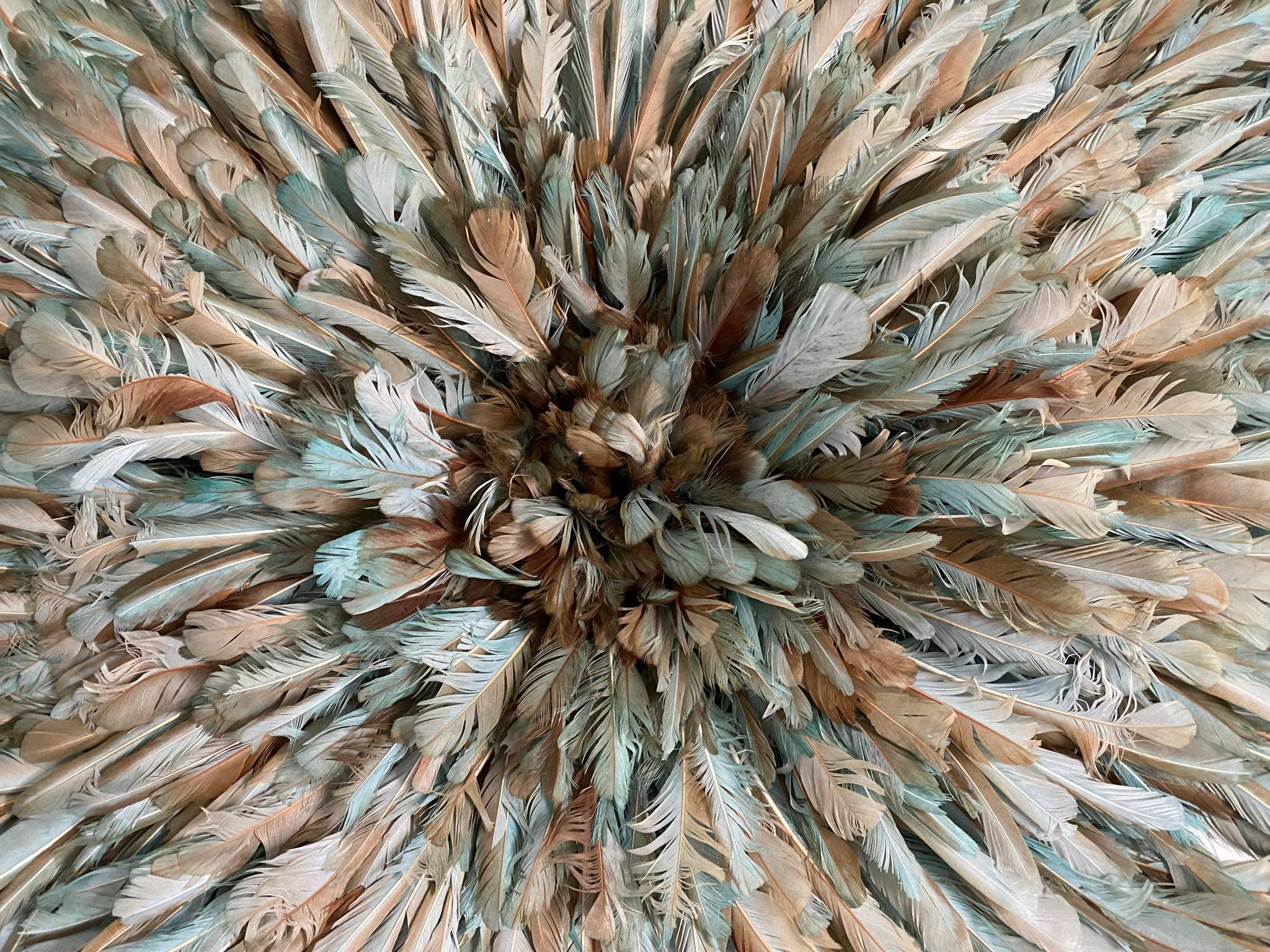 Juju hat world - Vente Décoration murale - Chapeau juju africain vert pétrole pour décoration murale intérieure4