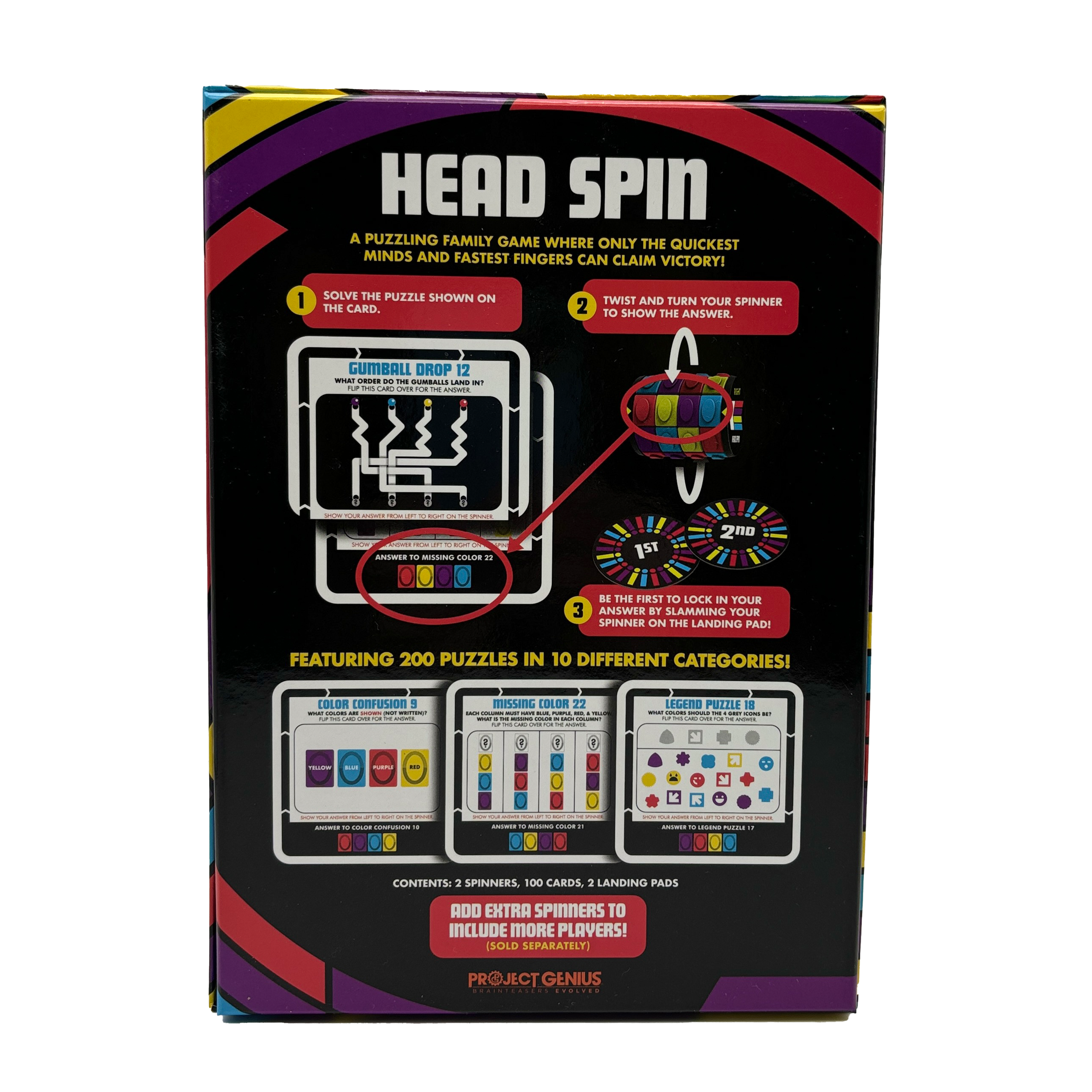 Project Genius - Wholesale Bordspel - Head Spin Family Fidget bordspel7