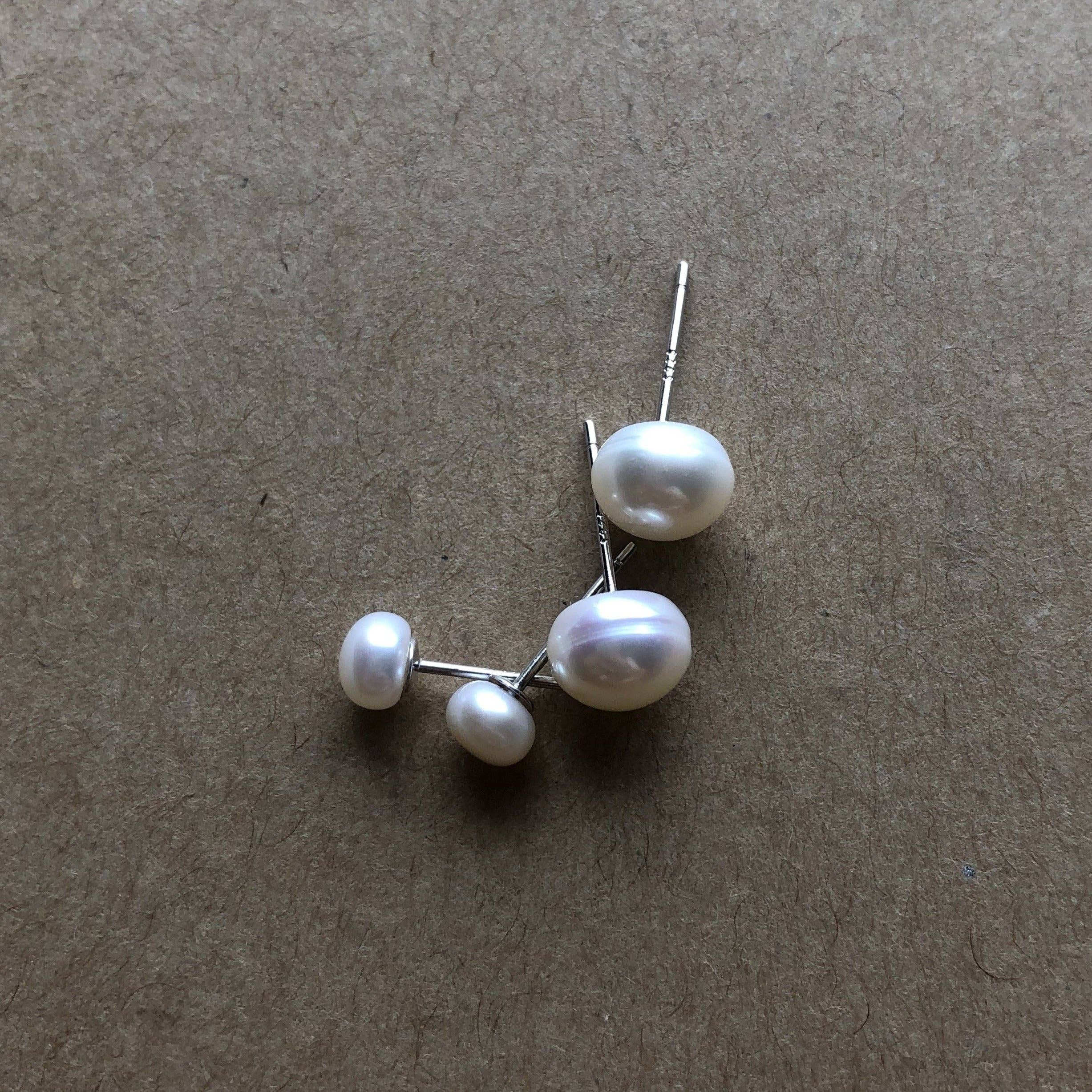 Naked Sage - Wholesale Stud/Post Earrings - Pearl Studs | Cream4