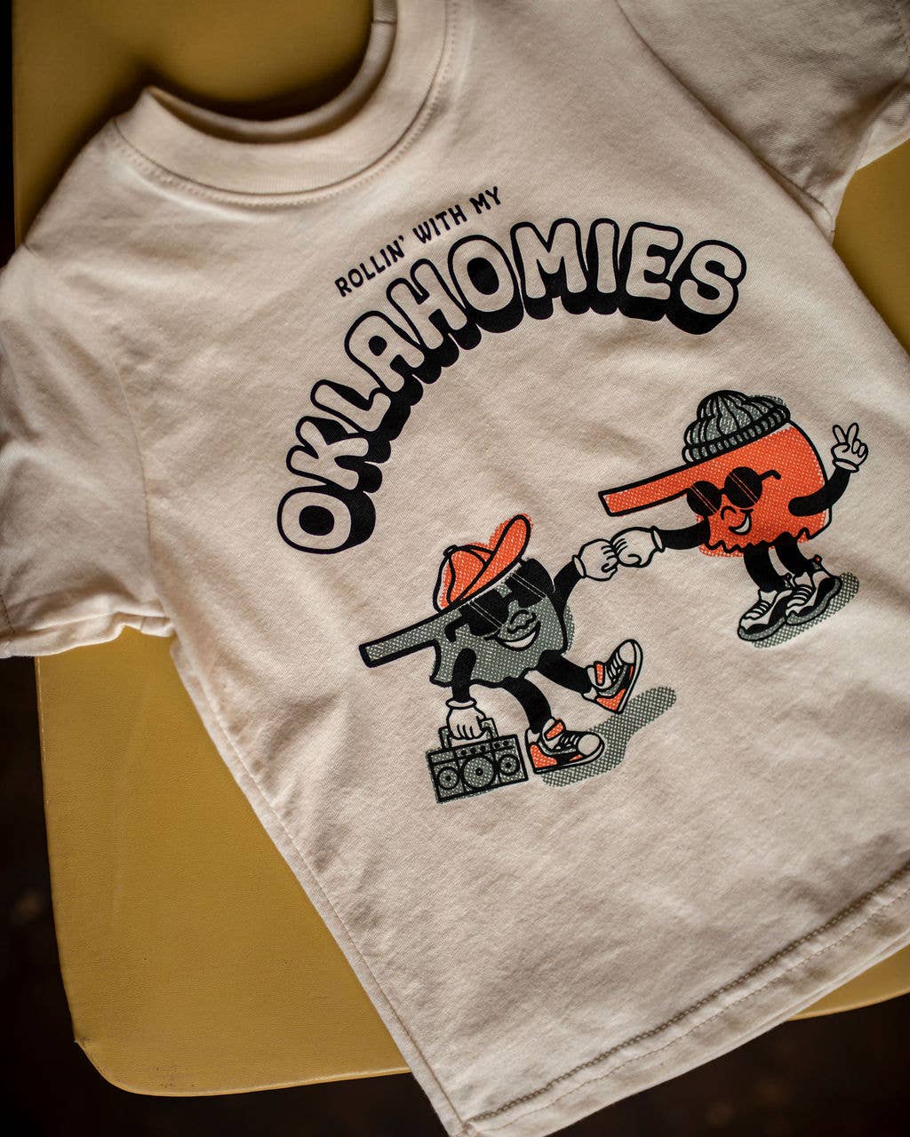 Natural Oklahomies Kids Tee for wholesale on Faire1