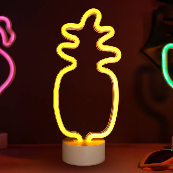 Neon Night LED Ananasljus Ställ för wholesale av Sensibling Corp.