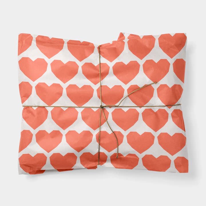 Embrulho de Presente Corações de Papel Recortado IX por atacado de The Design Craft