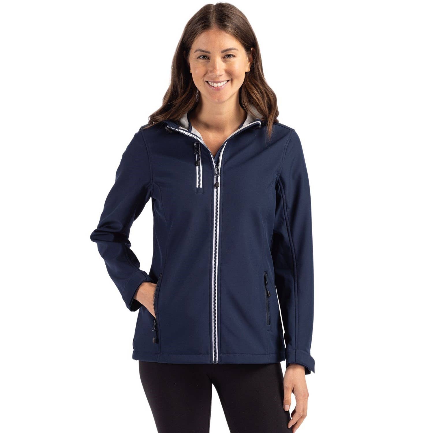 Cutter & Buck - Wholesale Jacket - Women's - Clique Telemark Eco Stretch Full Zip Womens Hooded Jacket4