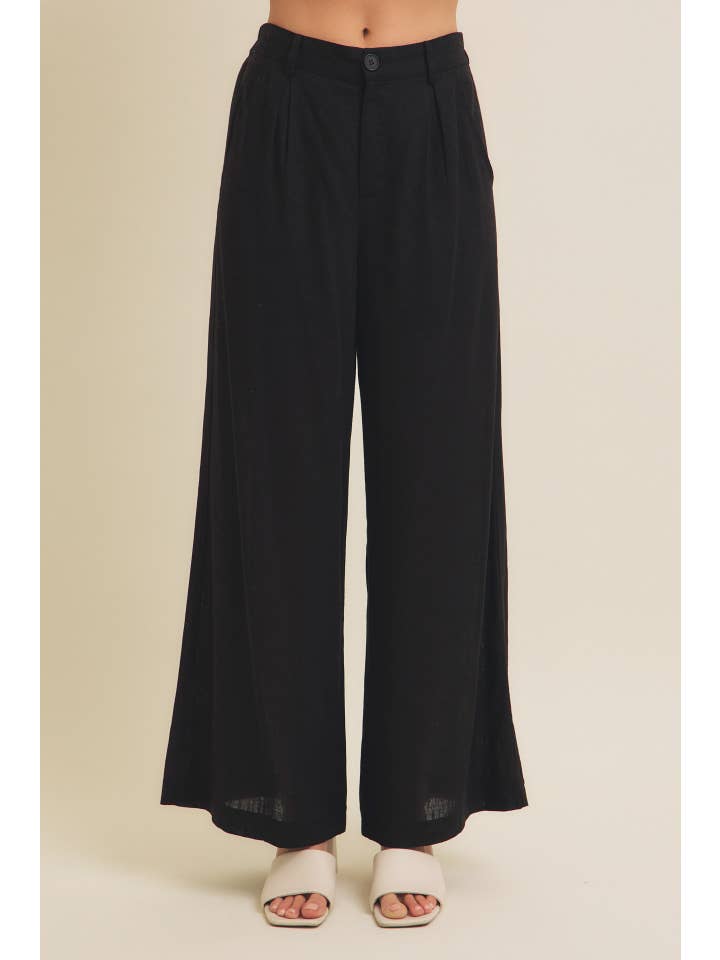 in february - Wholesale Pants - Women's - MINIMALIST MUSE DRAPEY WIDE-LEG LINEN TROUSERS19