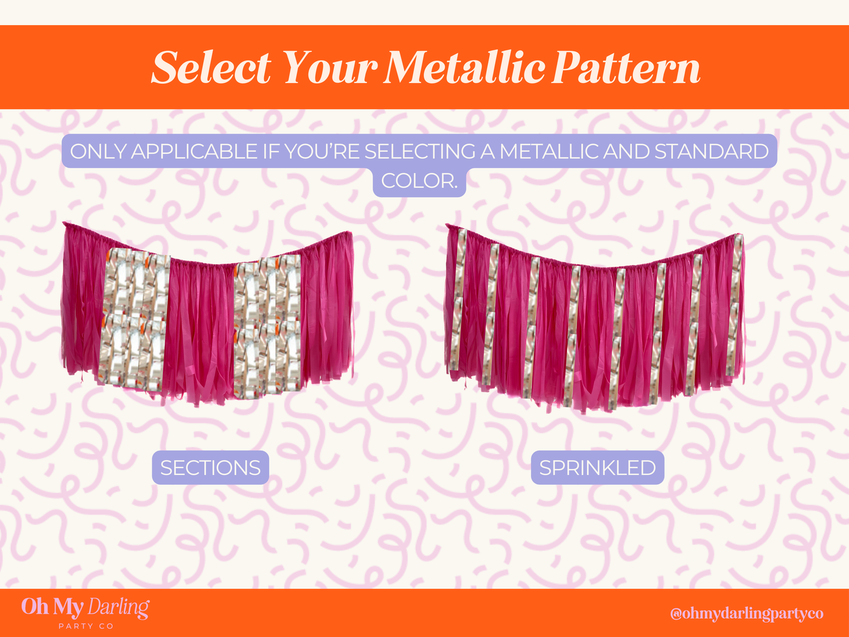 Oh My Darling Party Co - Wholesale Bunting/Garland - Custom Aerial Ceiling Fringe Strand8