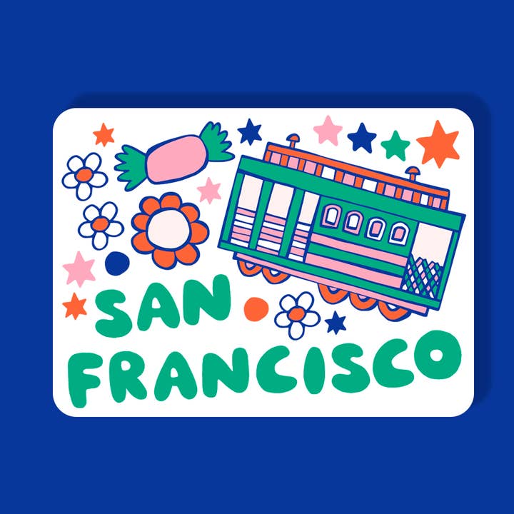 LOLALA - Wholesale Magnet - San Francisco Magnet - Cable Car1