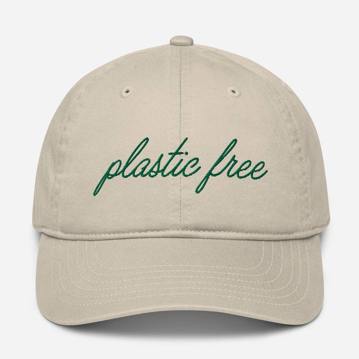 Chapeau bio brodé sans plastique pour la vente par paper&stuff