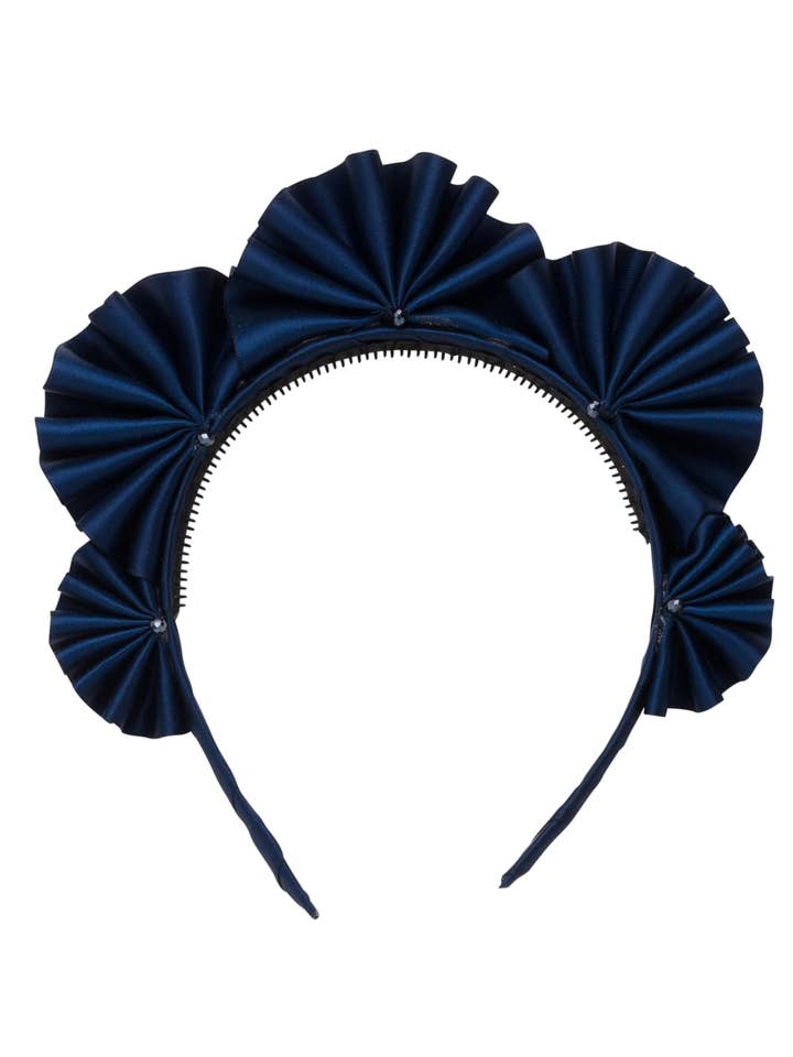 Accordion Headband - Navy for wholesale by Project 6 NY Kids