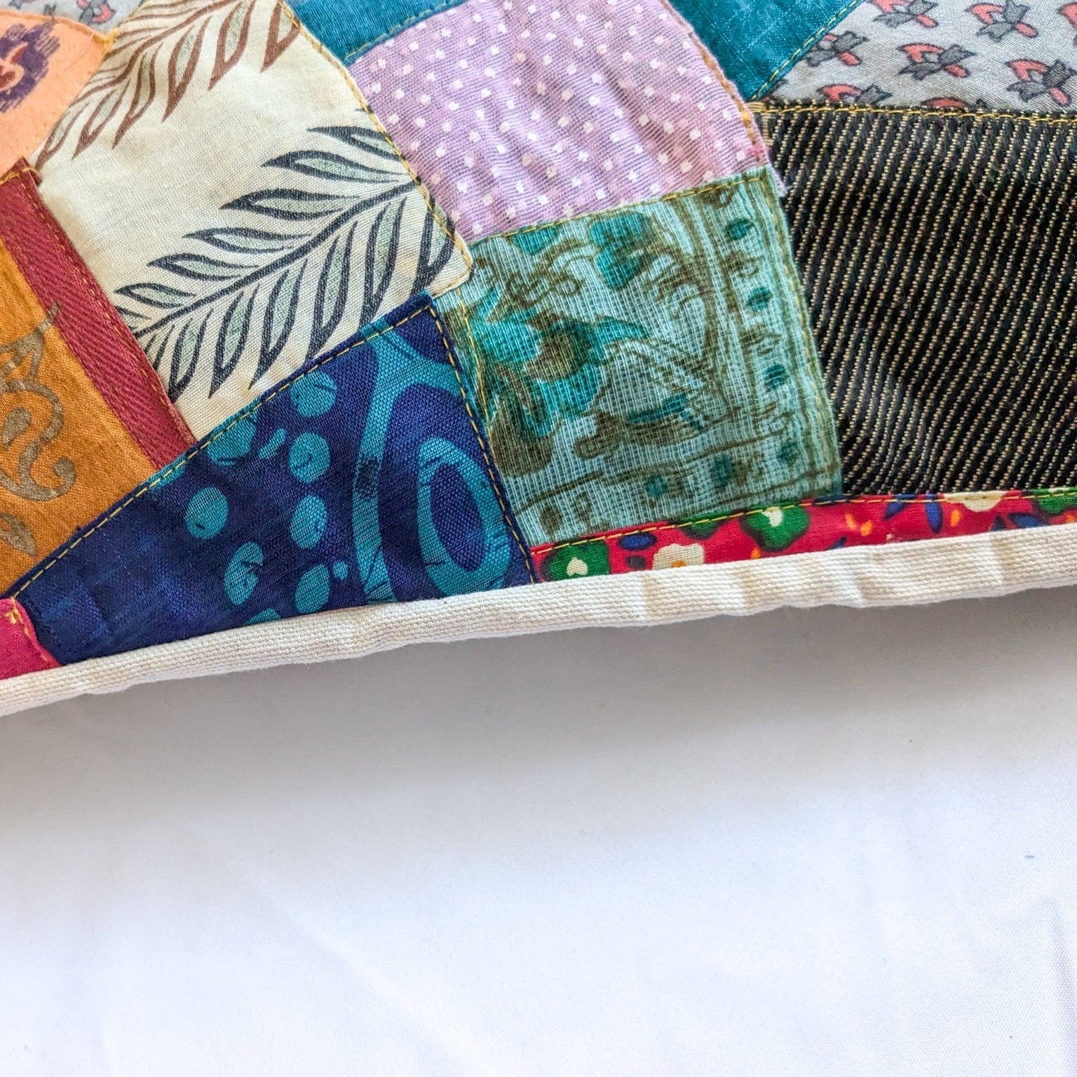 Shakti.ism – wholesale Throw pillow cover – Handmade Patchwork Sari Cushion Cover6