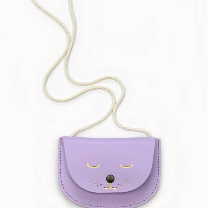 BARNABÉ AIME LE CAFÉ - Wholesale Crossbody Bag - Kids - Leather bag for little girls - cat model3