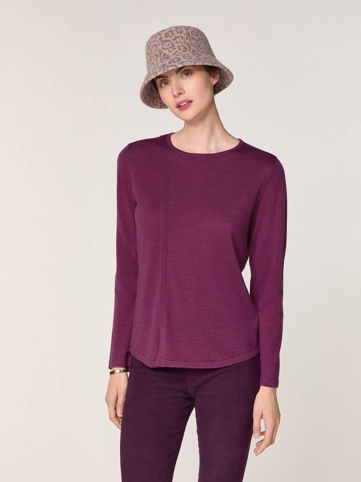 Ronde hals merinowollen trui voor wholesale door Rodier