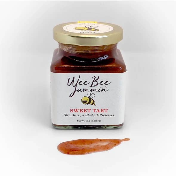 Wee Bee Jammin' - Wholesale Jam/Jelly - Sweet Tart - Strawberry + Rhubarb