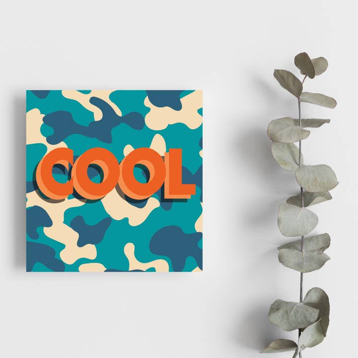 Grußkarte — Camouflage COOL für den Großhandel von The Home Of Smiles