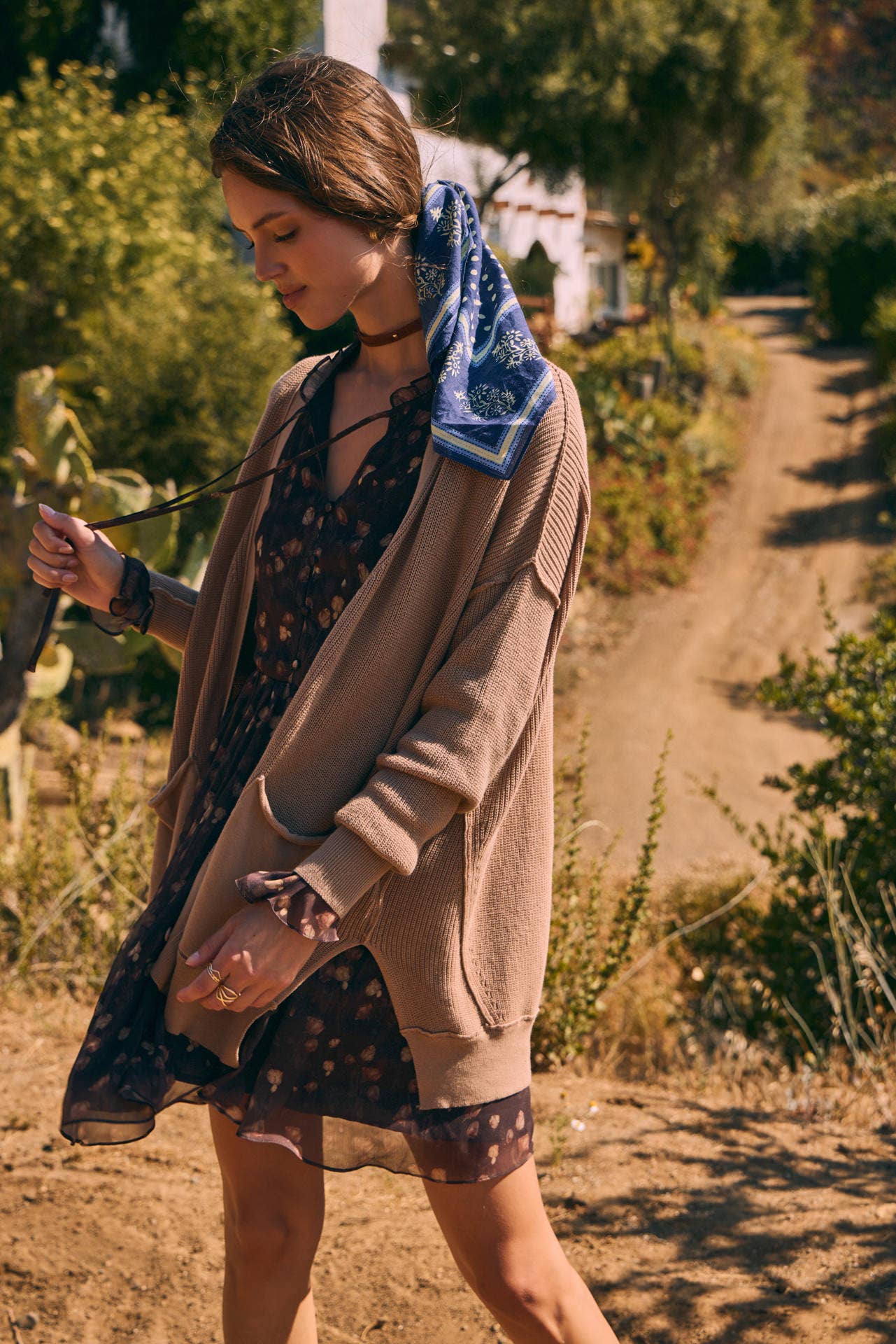 in february - Wholesale Cardigan - Women's - SLOUCHY CHARM BUTTON-DOWN CARDIGAN WITH CONTRAST WEAVE10