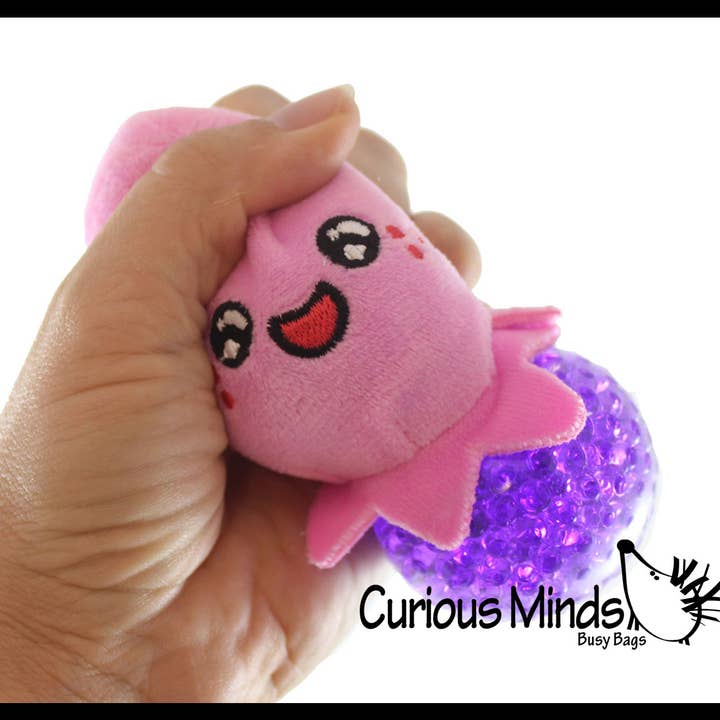 Curious Minds Toys - Wholesale Squishy Toy - Kids & Baby - 1 Plush Ocean Sea Animal Water Bead Filled Squeeze Stress Ba14