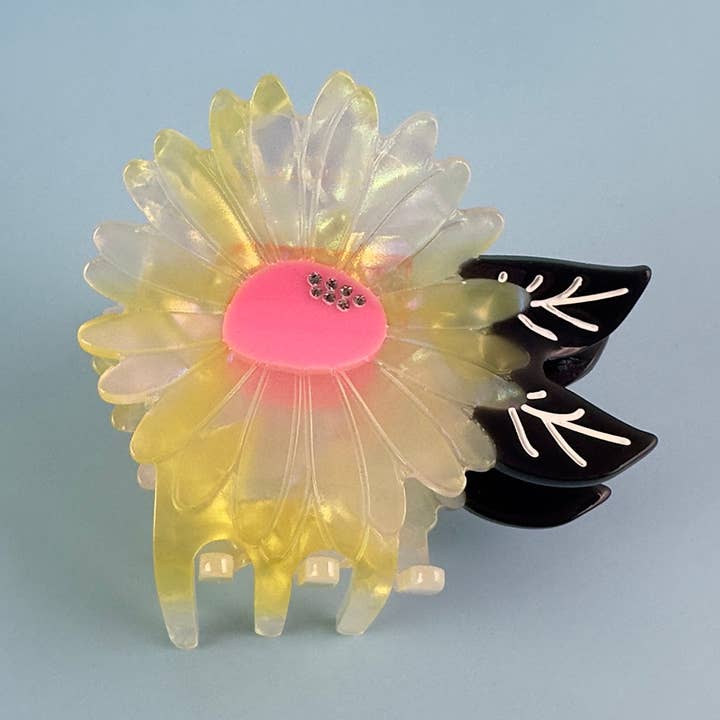 Centinelle - Vente Pince à cheveux – femme - Griffe à cheveux fleur blanche0