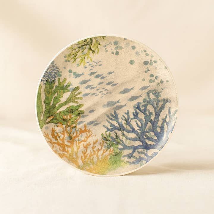 Novastyl - Wholesale Dinner Plate - CORFOU dessert plate 20cm in blue stoneware1