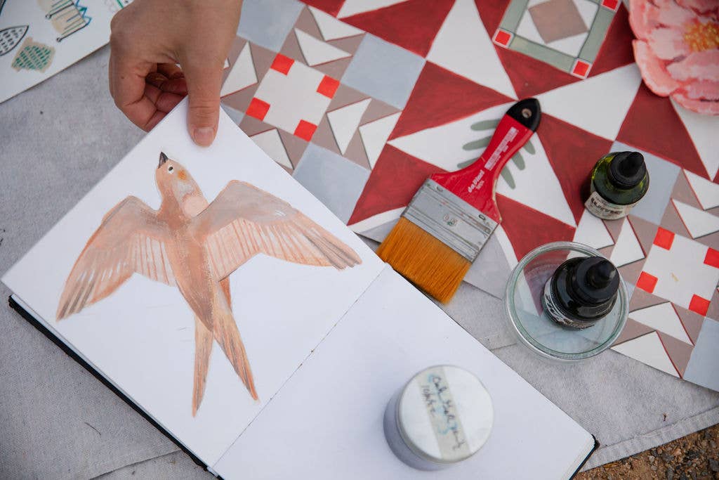 Matty Miller Studio - Wholesale Scarf - Women's - 100% Silk Scarf - Skylark4