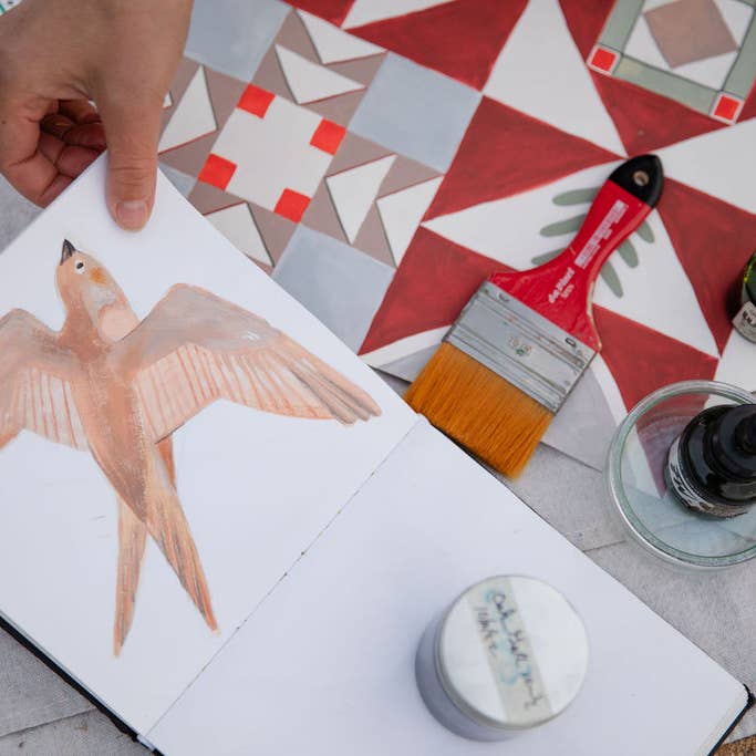 Matty Miller Studio - Wholesale Scarf - Women's - 100% Silk Scarf - Skylark4