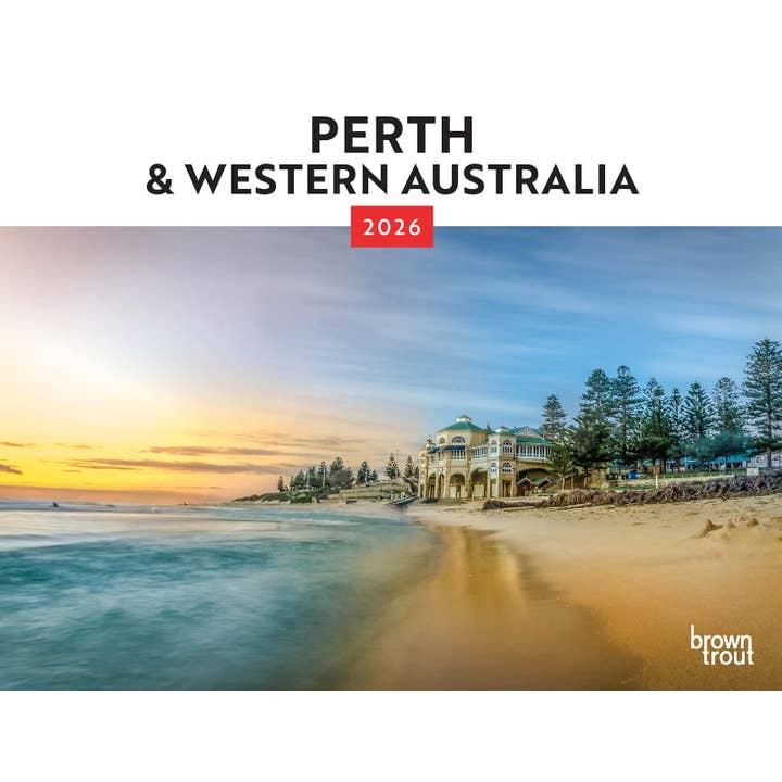 Perth & Western Australia | 2026 Landscape Wall Calendar x50 for wholesale by BrownTrout Publishers