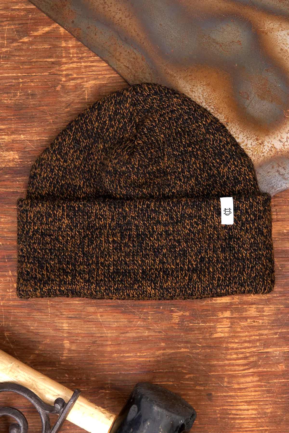 Upstate Stock – Großhandel Beanie – Unisex – Rust Melange Ragg Woll Mütze1